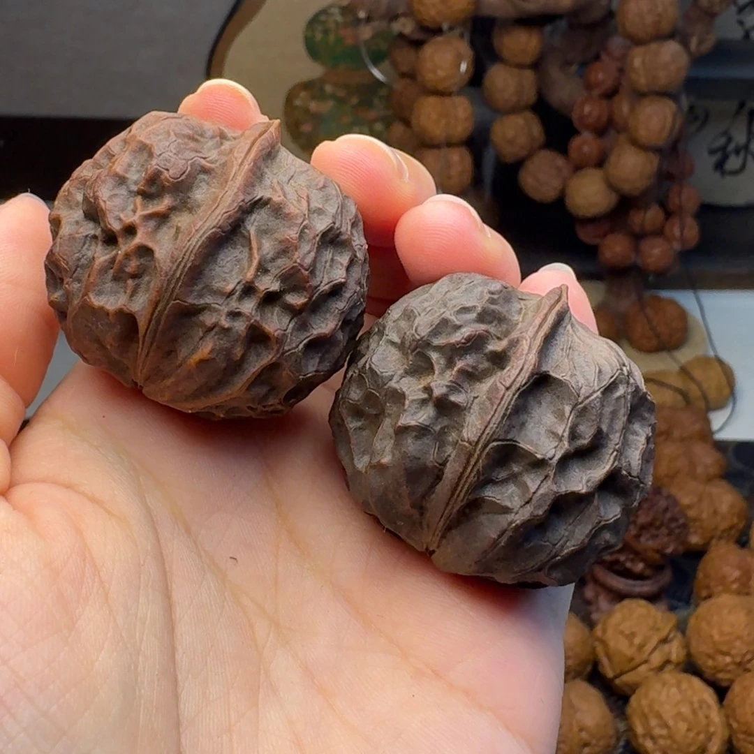 文玩核桃把件紫金甲壳虫39.2 天然地闷