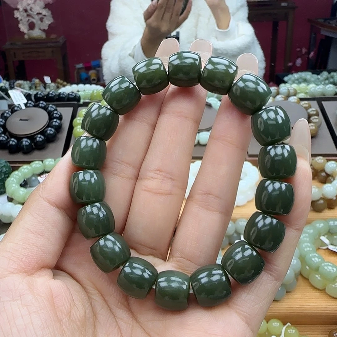 和田玉未镶嵌手链