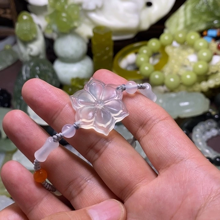 岫玉未镶嵌岫玉颈饰