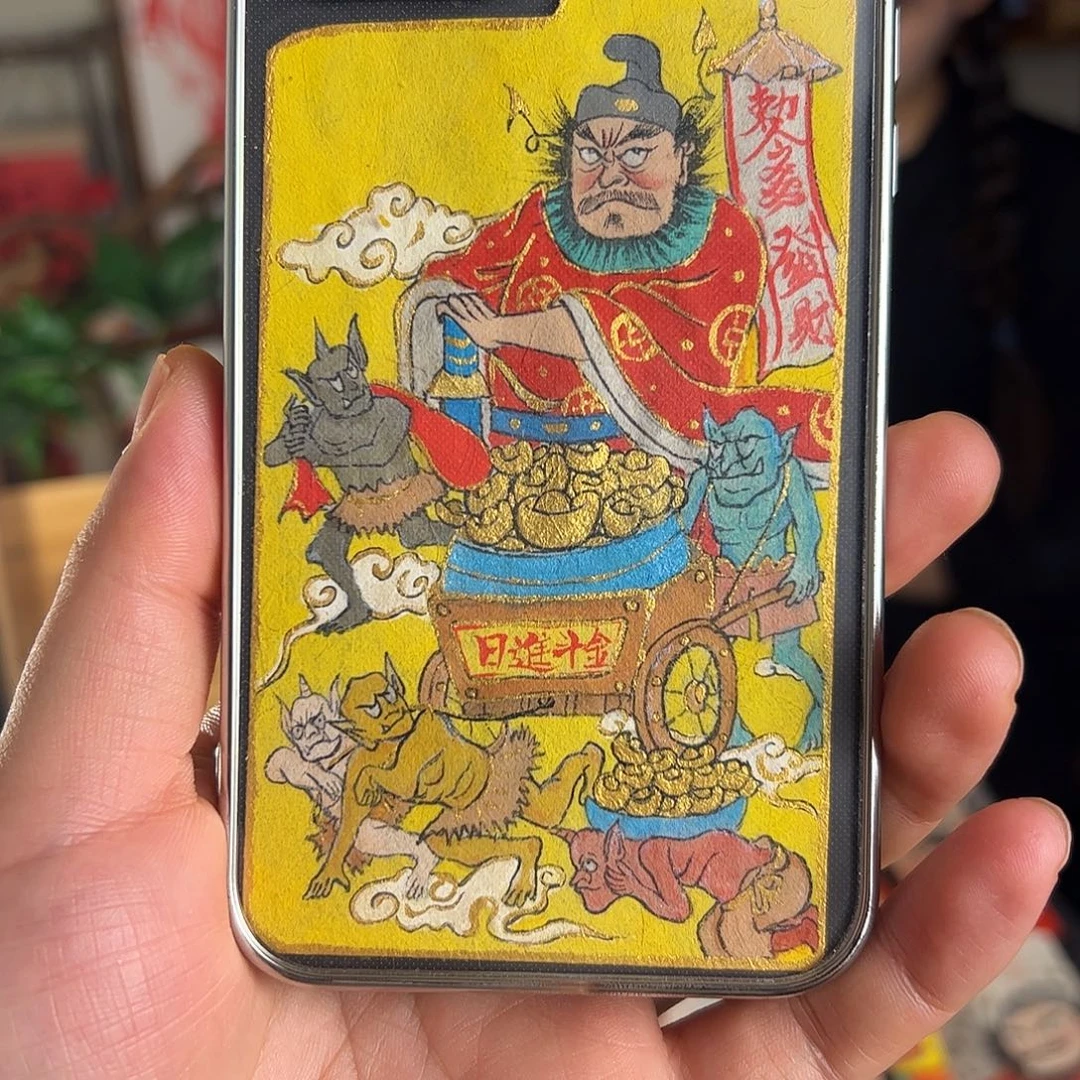 @***八纯手绘钟馗文创画