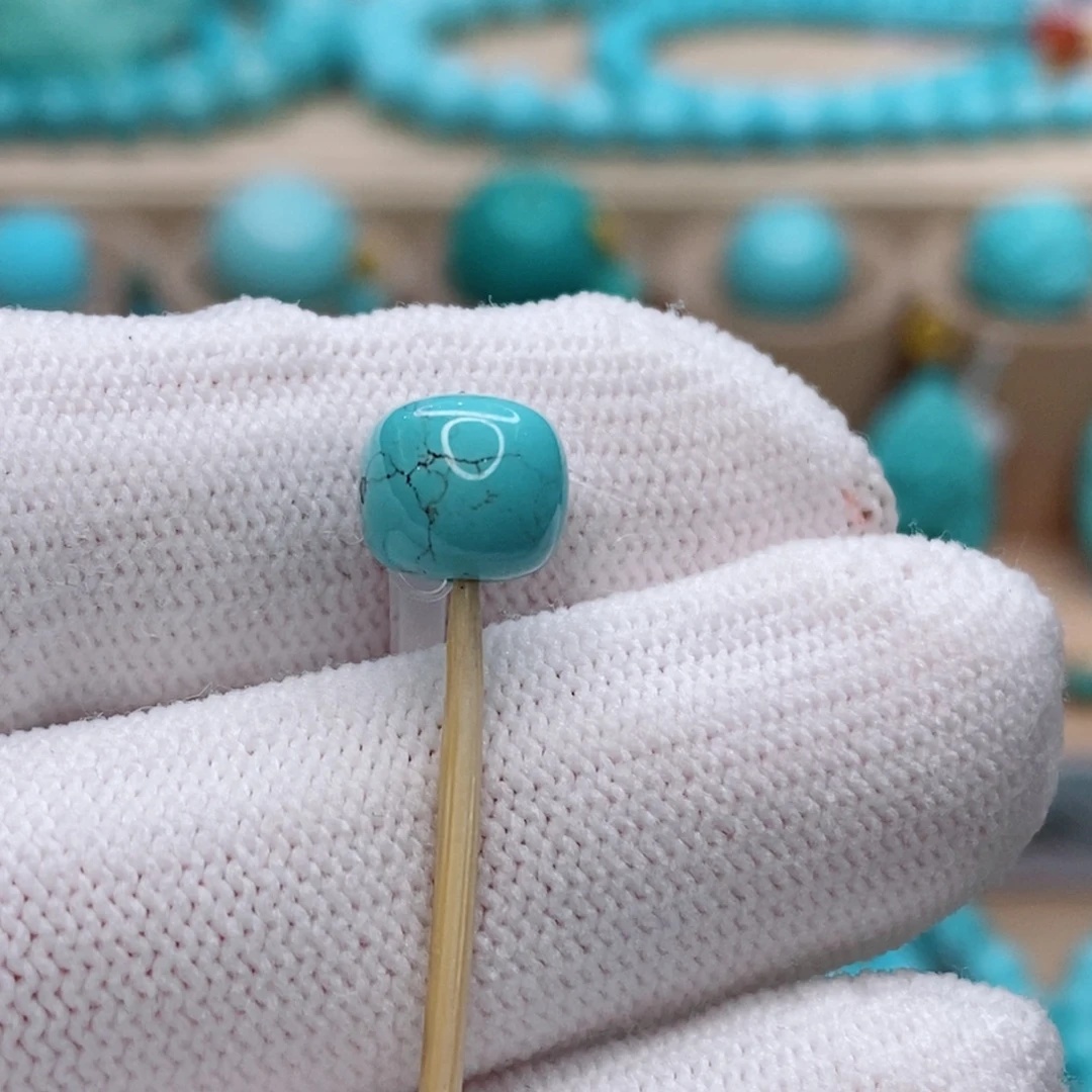 绿松石未镶嵌珠宝奇石8mm