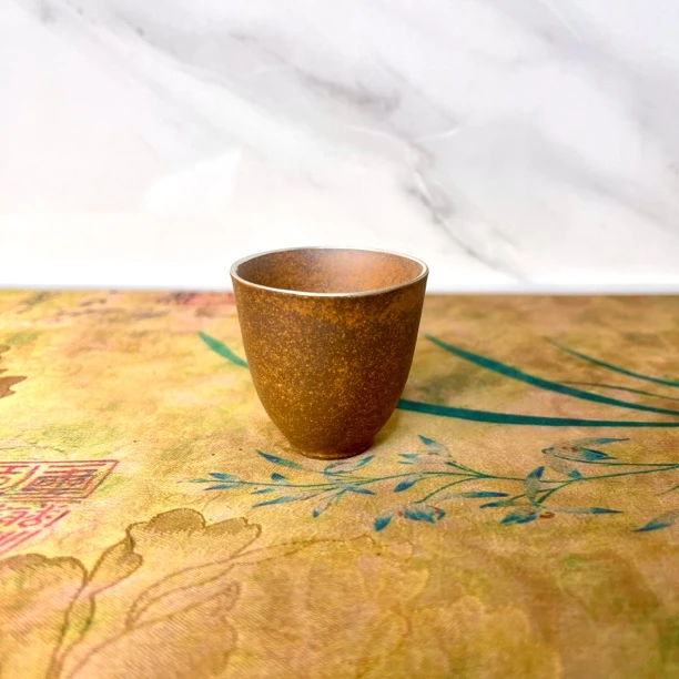 (拿.新)手工描银款.陶瓷铃铛杯复古家用手工主人杯客杯茶杯茶具
