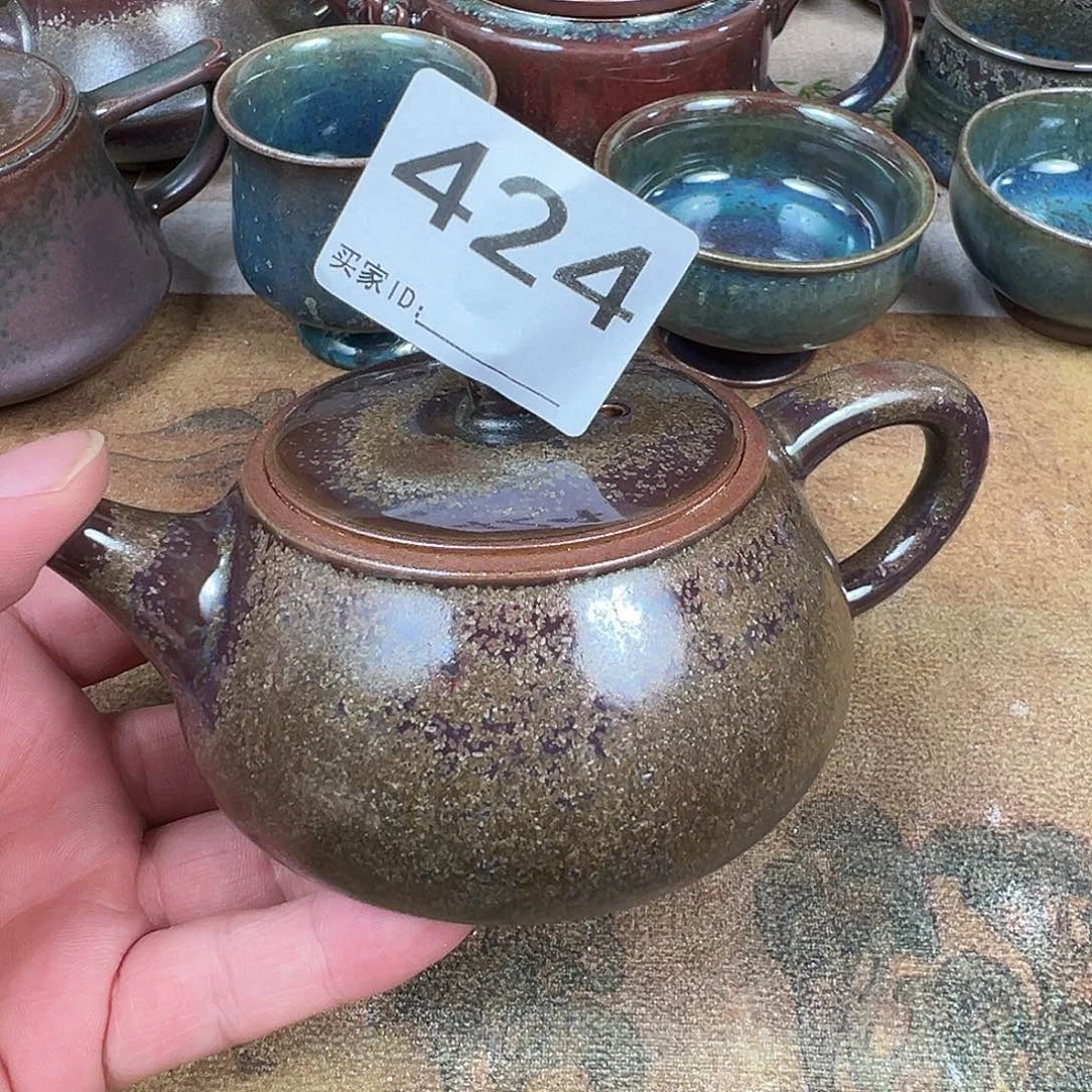 摆件钧瓷原产地茶杯壶盖碗