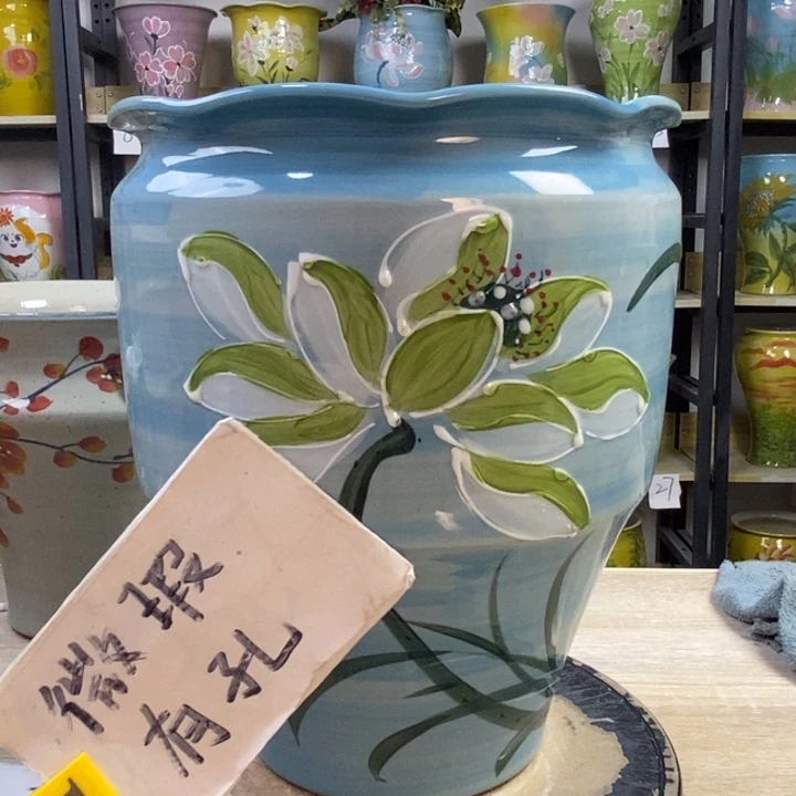 小***雨景德镇高温陶瓷花盆