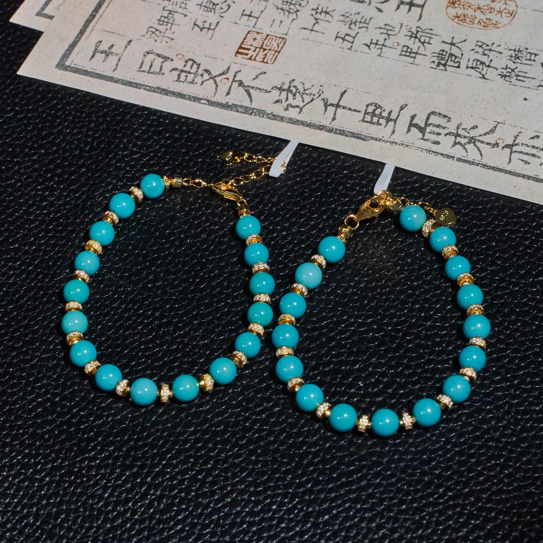 绿松石手链未镶嵌多样性发其一卡6 @@N3999