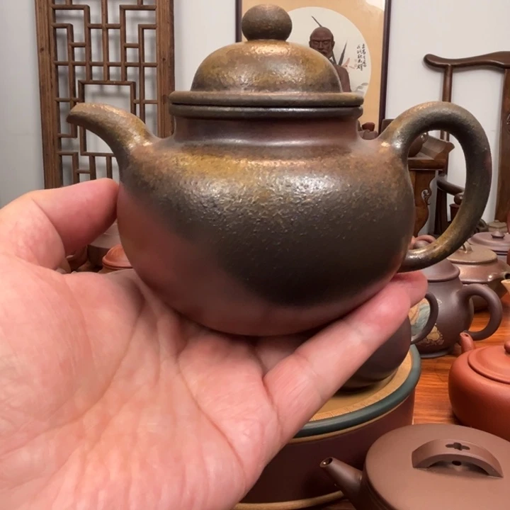 天***新掇球壶拼紫手工制作