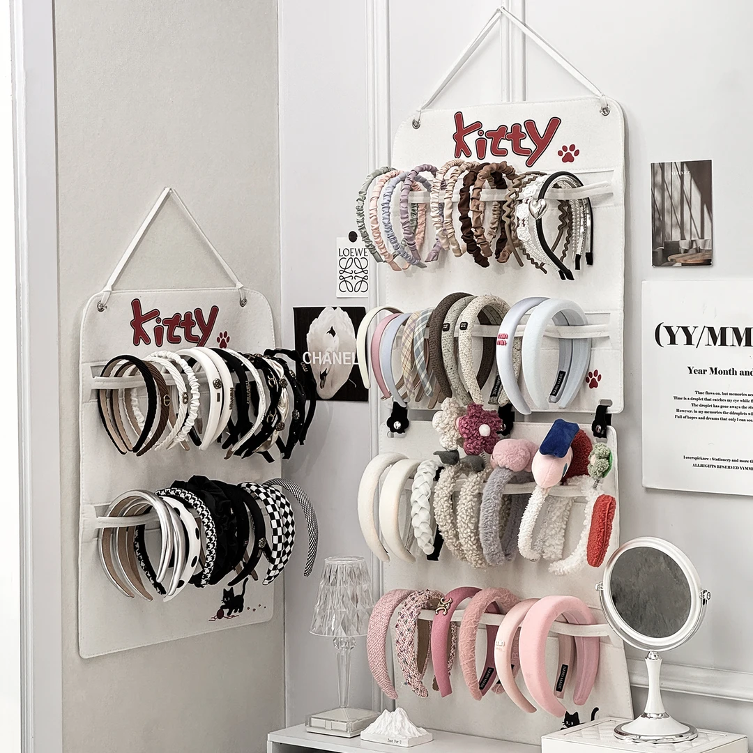 【唯兮】发箍收纳架壁挂儿童发夹发卡饰品女孩头绳首饰盒展示收纳袋