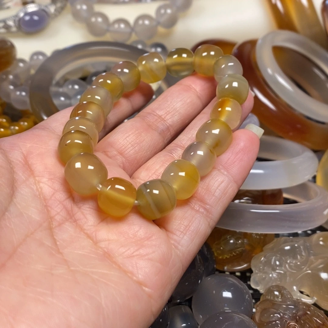 玛瑙/玉髓未镶嵌玛瑙手串