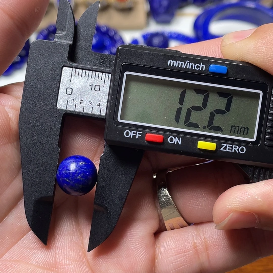 用***3青金石未镶嵌12.3mm单珠