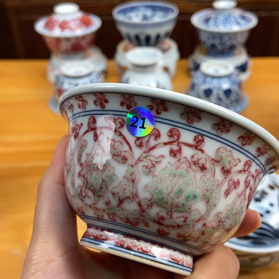 手绘现代茶具非古董