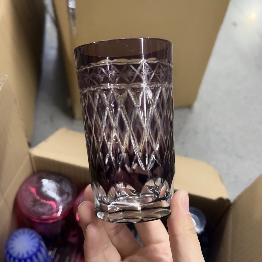 平底款水晶玻璃微瑕一个