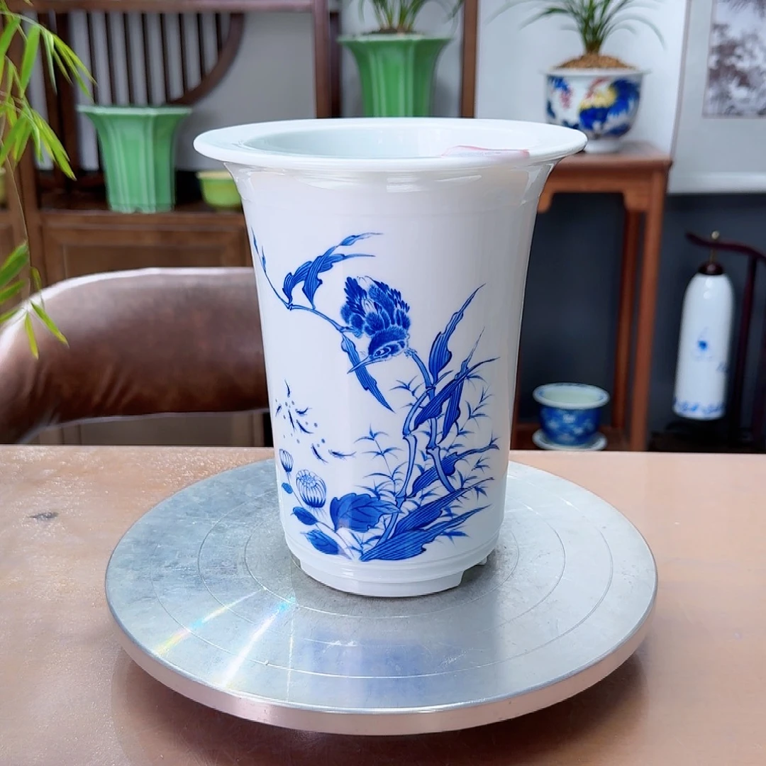 九***光翠鸟筒盆微瑕8888