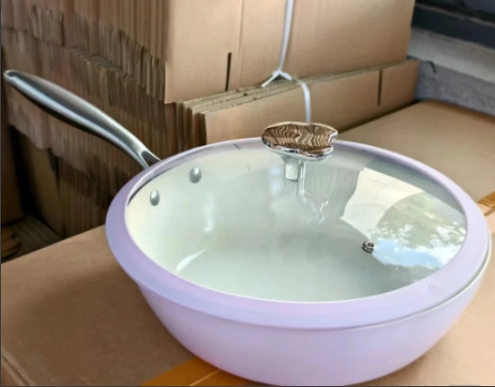 三号贝瓷炒锅 家用炒锅随机发 JX