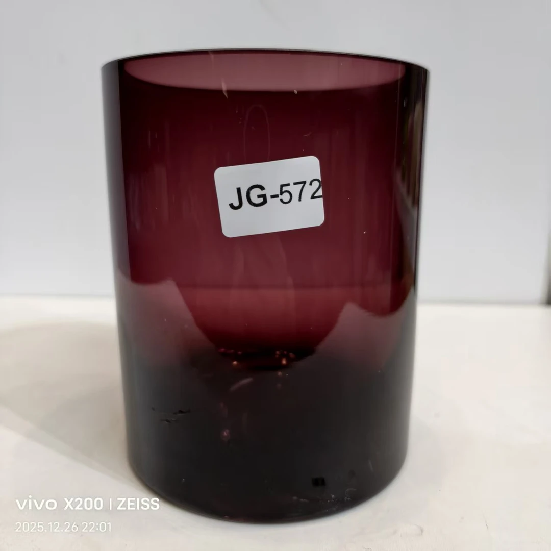 JG-572简约现代琉璃花瓶客厅餐桌插花艺术摆件