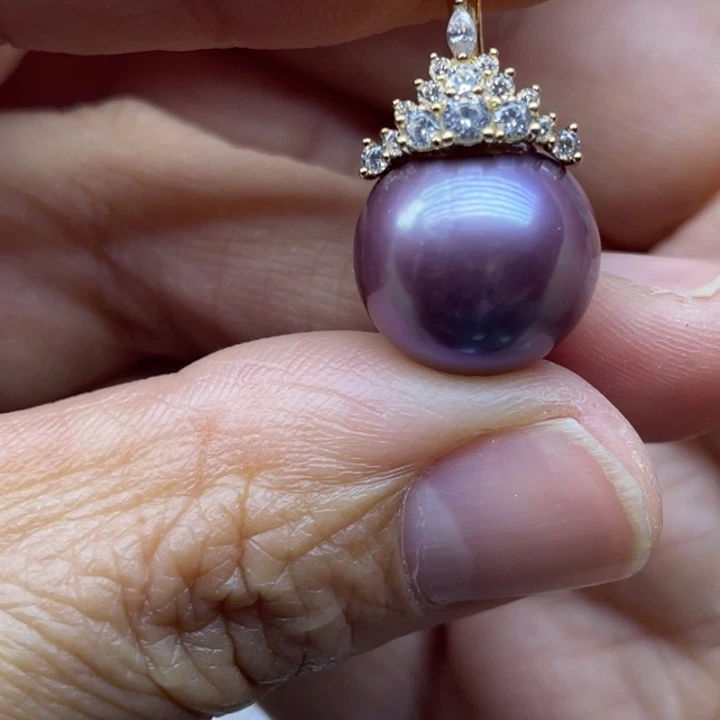 ****颈饰淡水珍珠银S925镶嵌