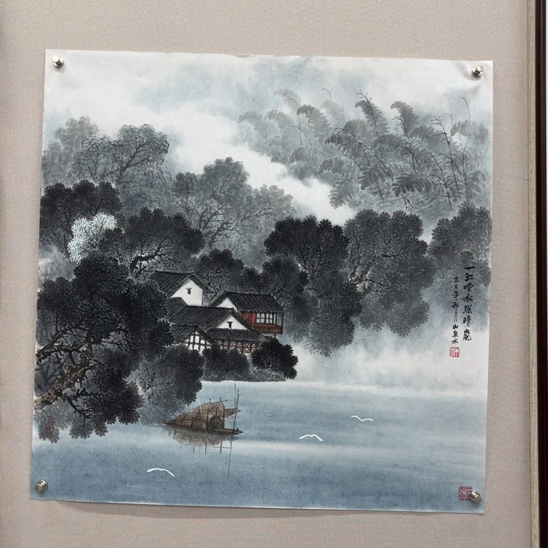 国画艺术家真人手绘