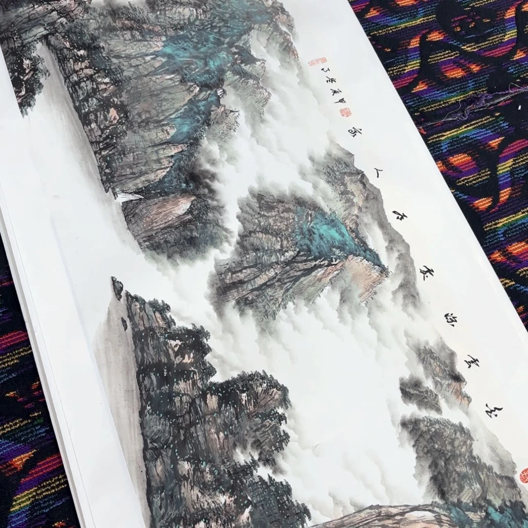 国画江****香韩同池小六山水