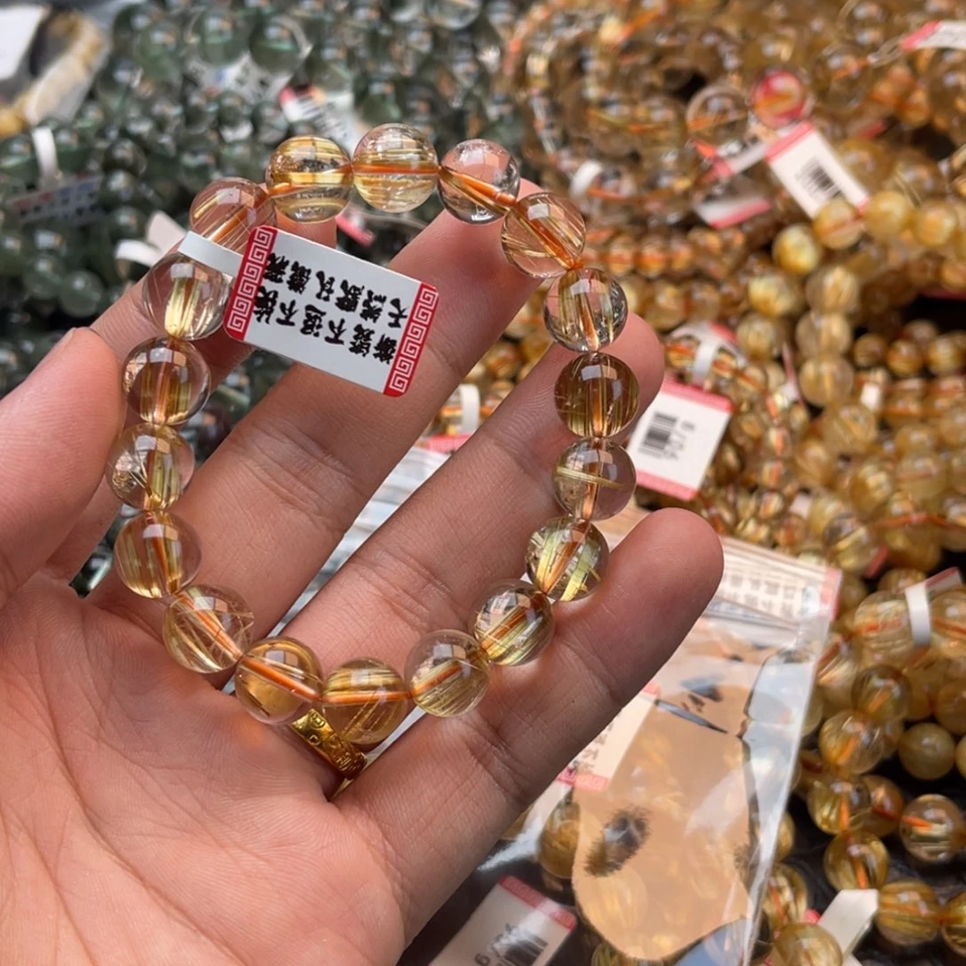 未镶嵌手链水晶11.8m钛晶