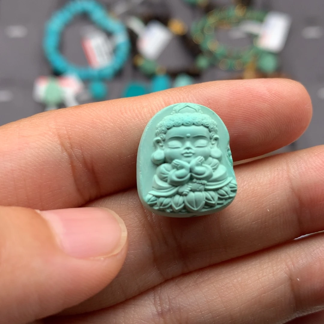 叽***噜未镶嵌绿松石绿松石