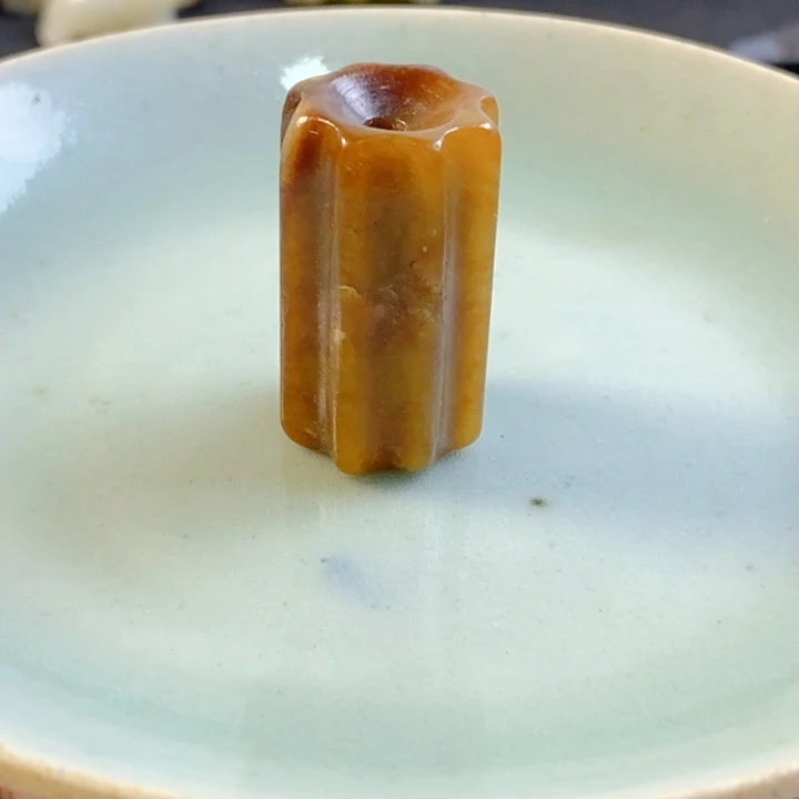 莲***素茶室瓷盘上摆件挂件