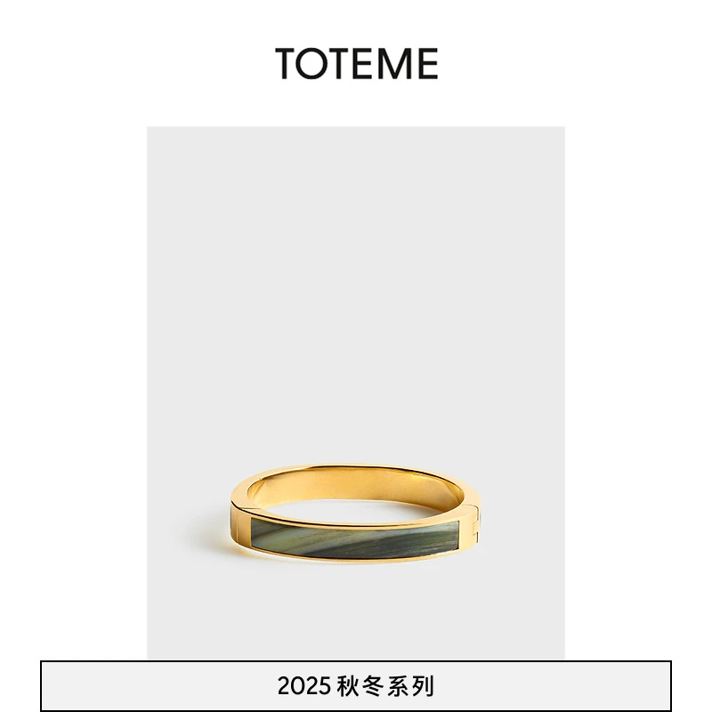 TOTEME女士25秋冬新款米色/金色经典手镯
