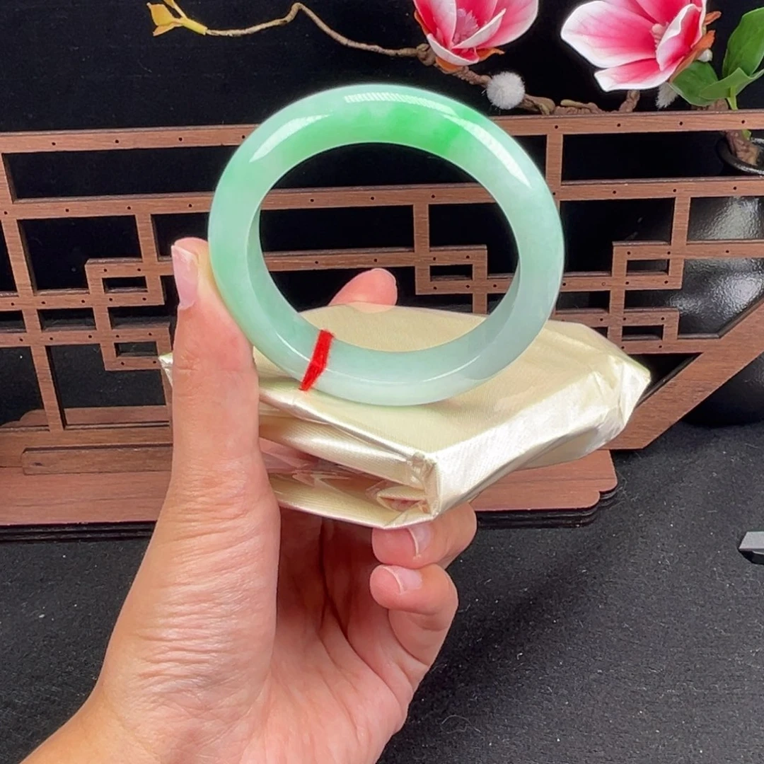 翡翠未镶嵌手镯正圈序号30