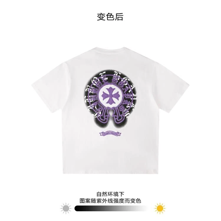 【B07短袖欧货奢品】光感变色克家短袖新款高定男女同款T恤