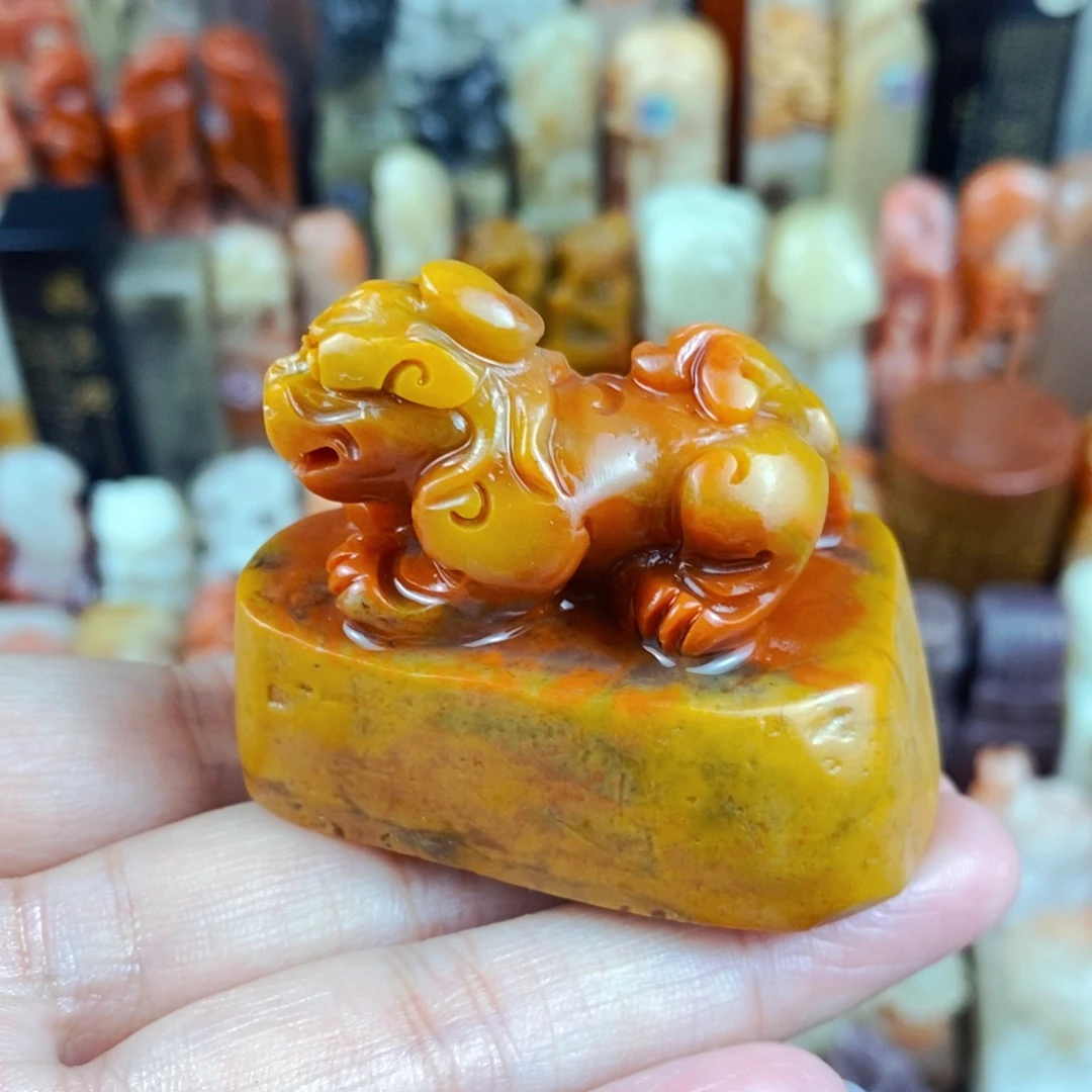 老挝石印石手工篆刻包邮包刻自定义内容