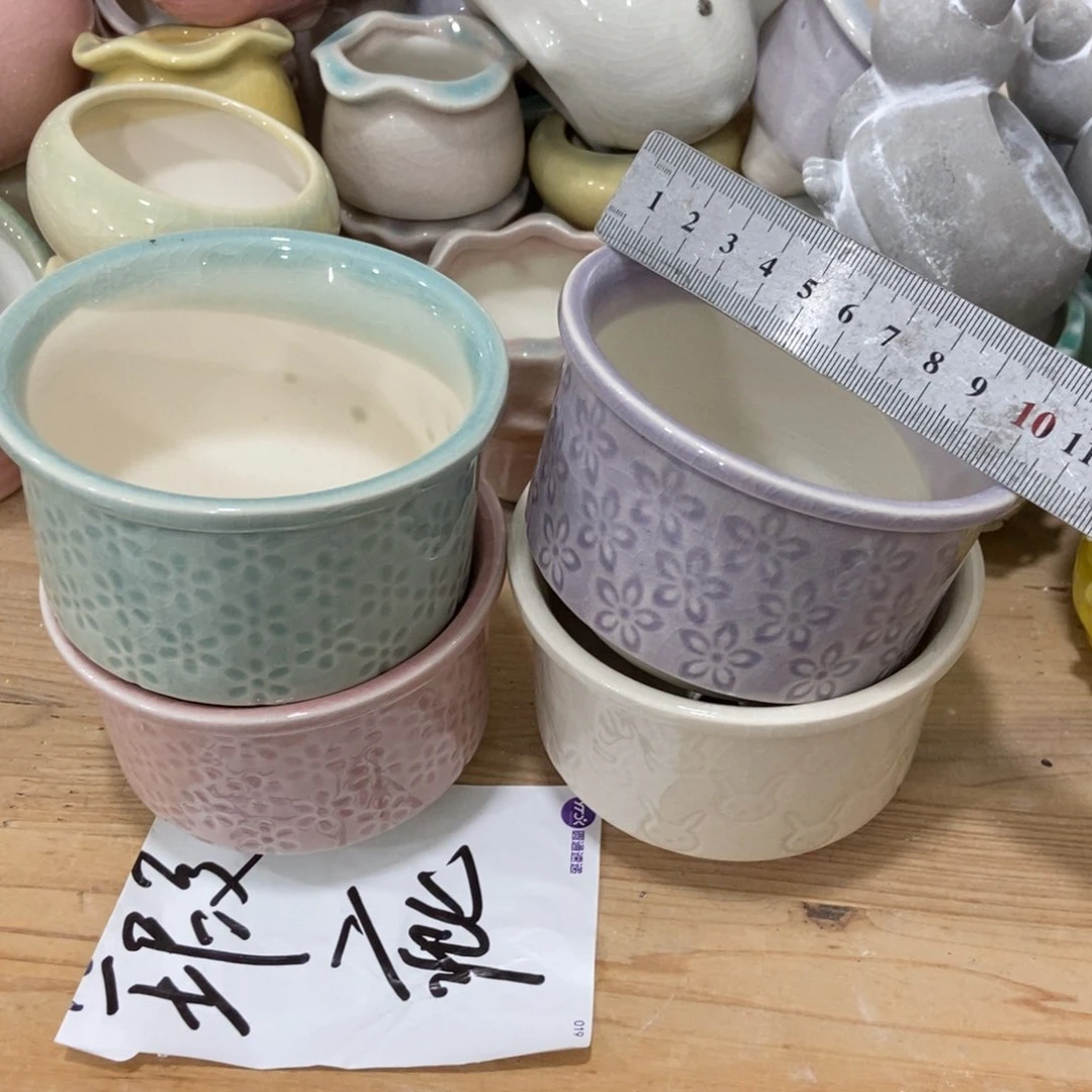 红陶高温陶瓷花盆