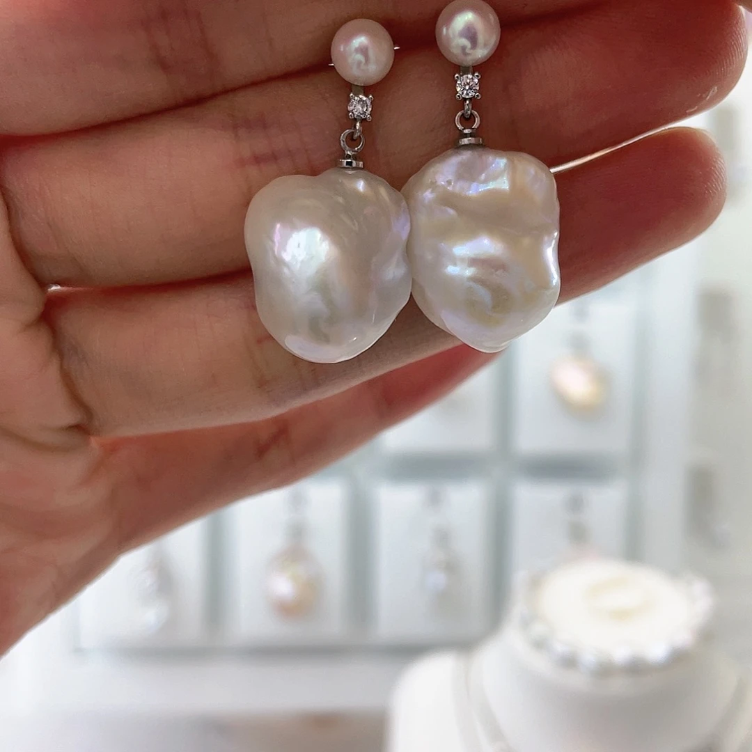 淡水珍珠颈饰银S925镶嵌