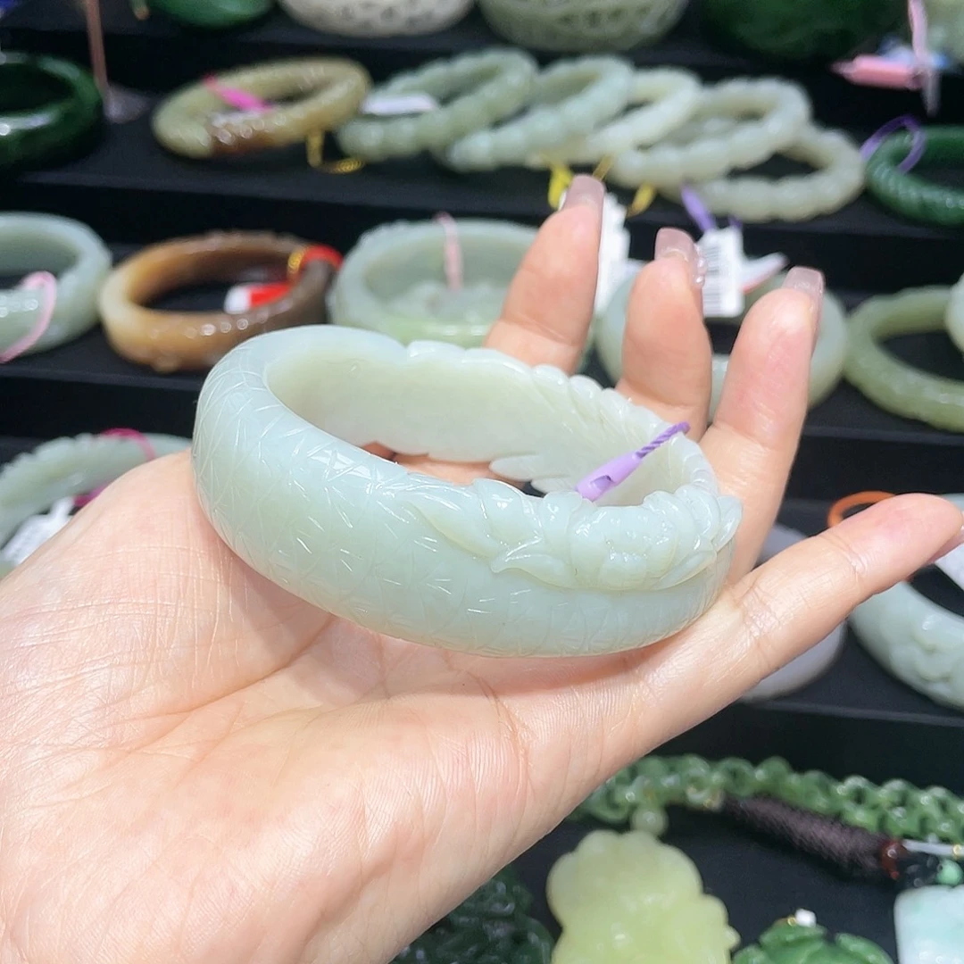 【闪购商品】和田玉手镯61圈口34未镶嵌