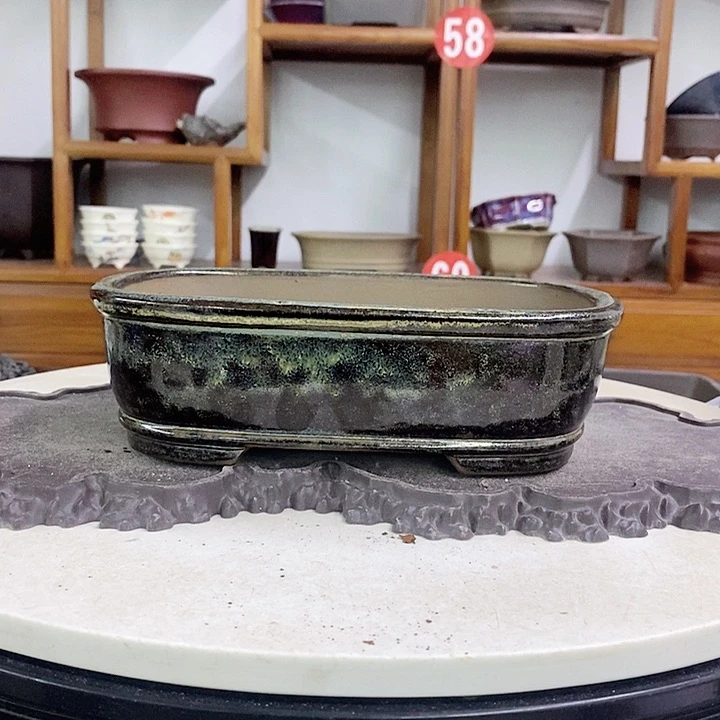 紫砂花盆梵*瑕疵6-22-16。。。