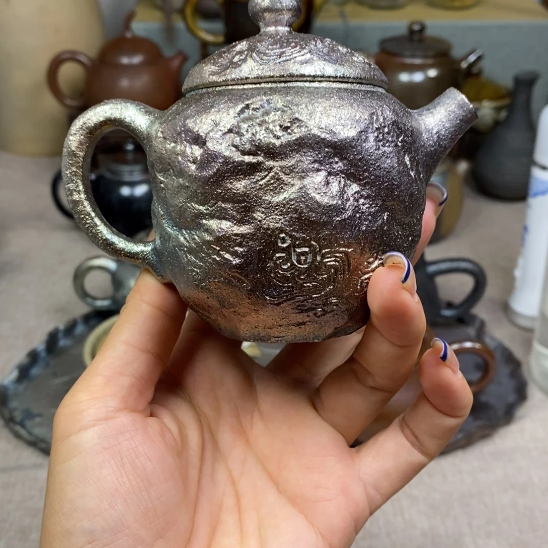 简***活建水紫陶柴烧茶壶