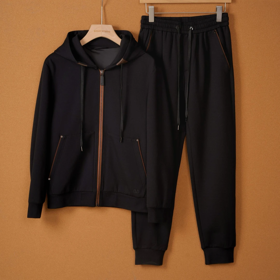 莫代尔长袖卫衣裤子套装男士外套休闲百搭16232