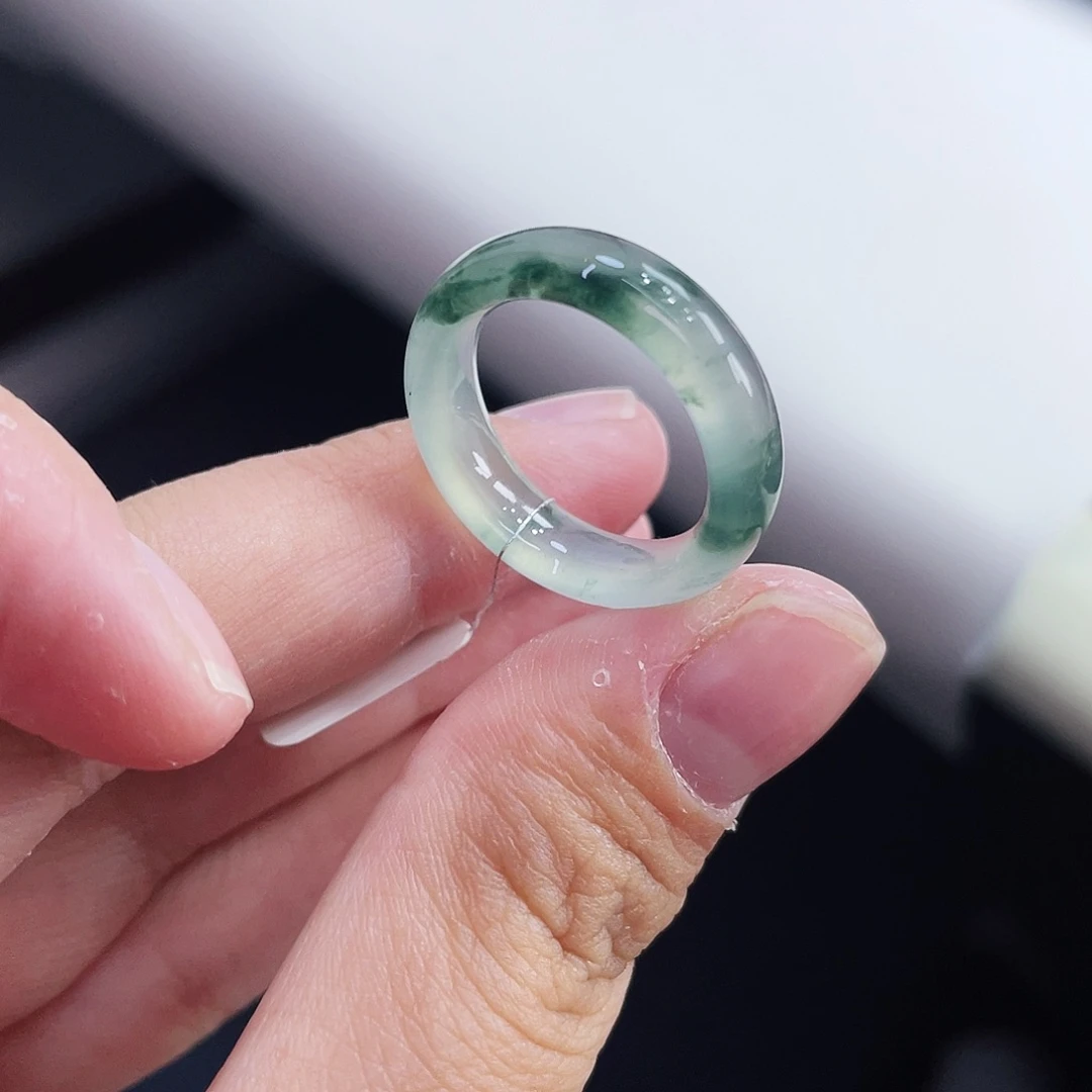 翡翠未镶嵌戒指14号