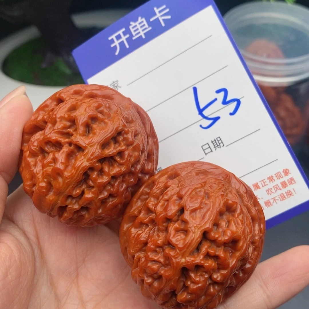 文玩核桃把件43凤凰台53