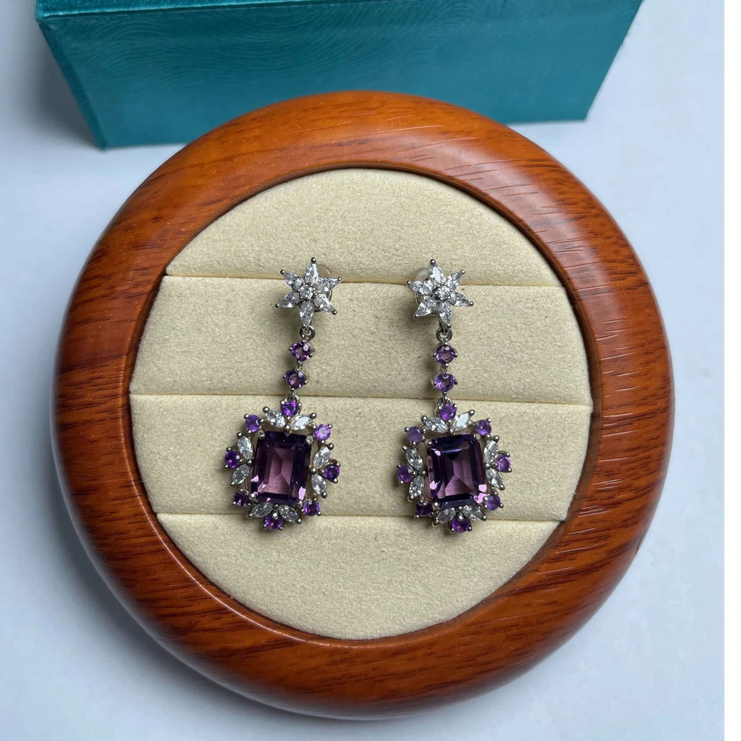 [珠宝精选联盟]  天然珠宝水晶耳饰 HTC10-553    多样性发货其一