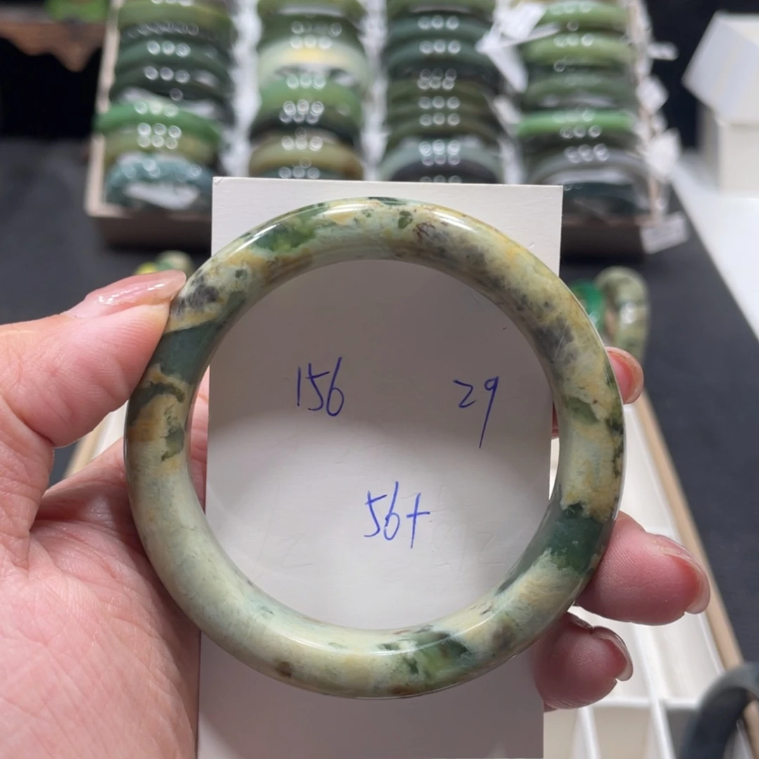 未镶嵌蛇纹石玉手镯