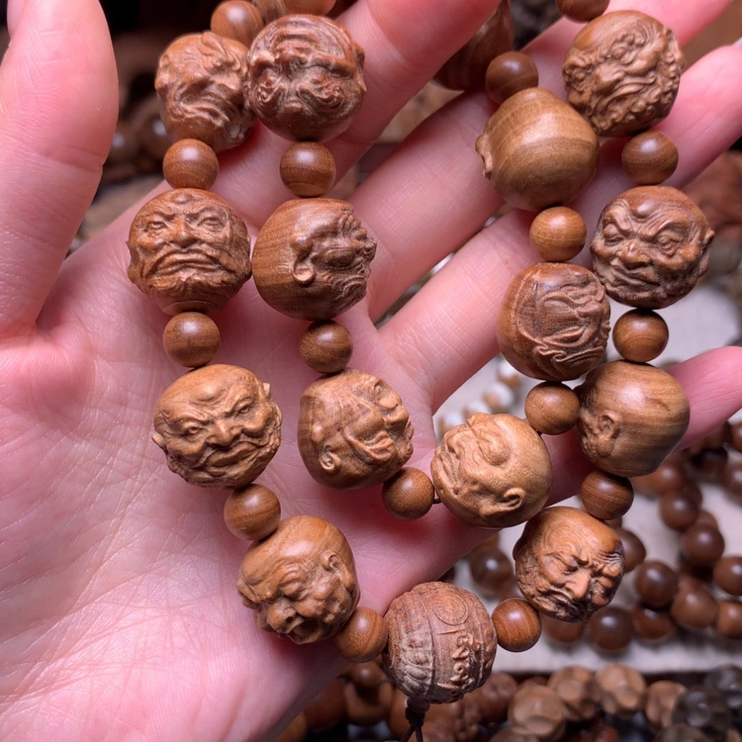 手串/手链檀香木老山檀香十八罗汉沉水