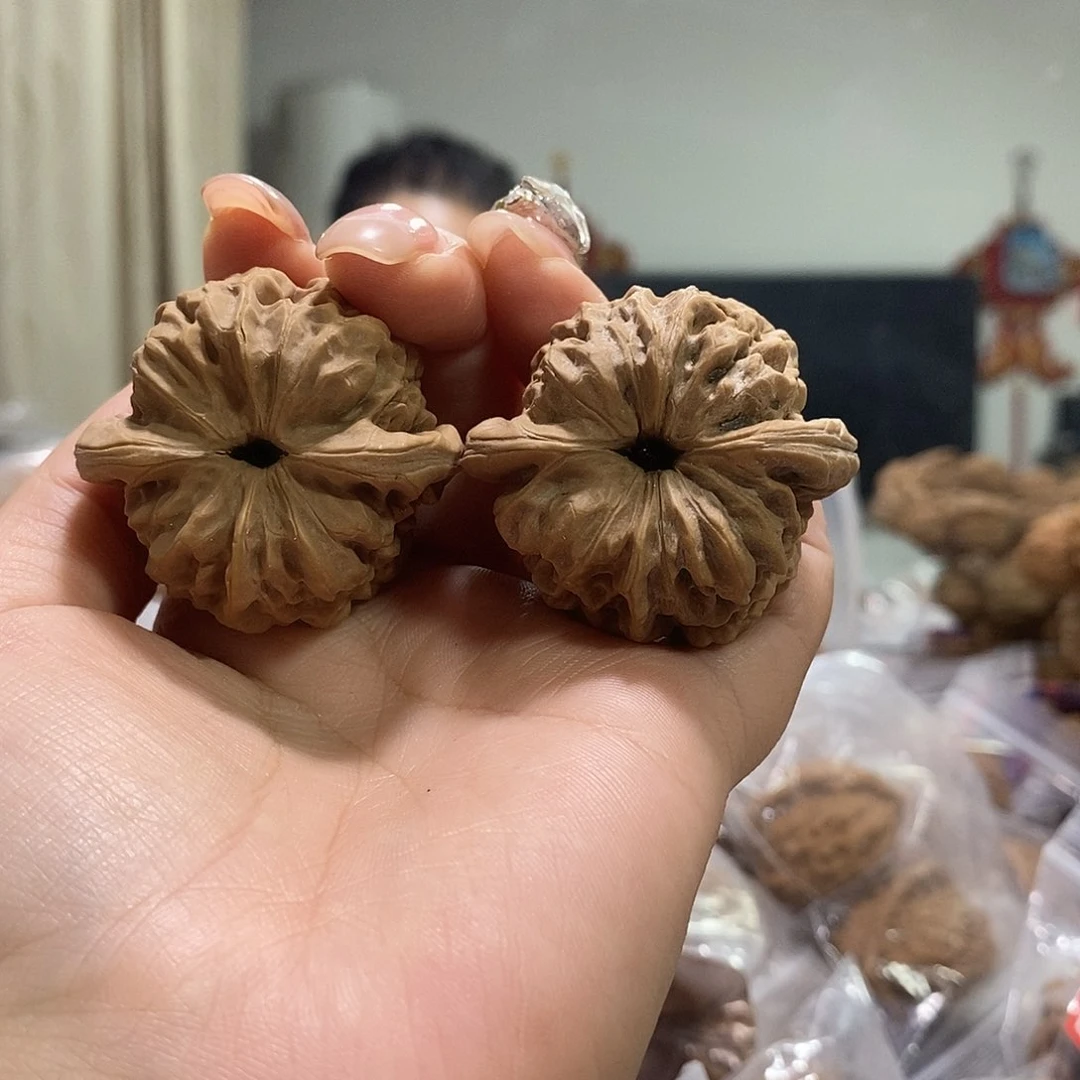 把件文玩核桃41达摩有白尖