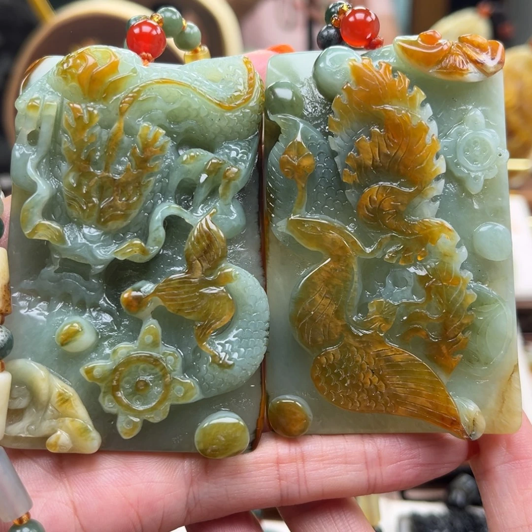 岫玉未镶嵌挂件挂件