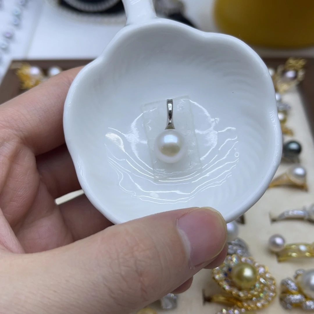 淡水珍珠颈饰银S925镶嵌