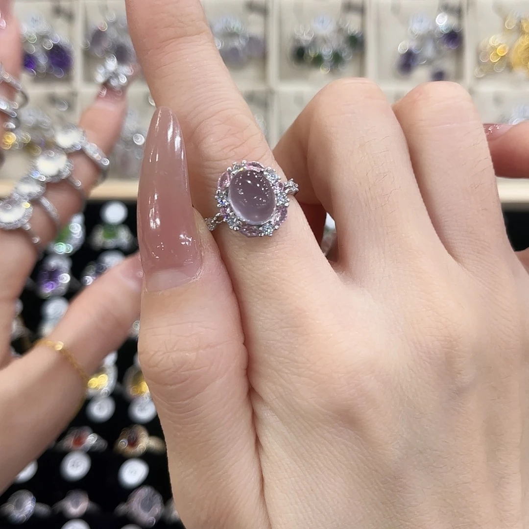 零****戒指萤石银S925镶嵌