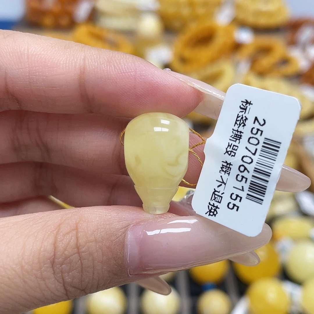 未镶嵌蜜蜡珠宝奇石11.8mm三通