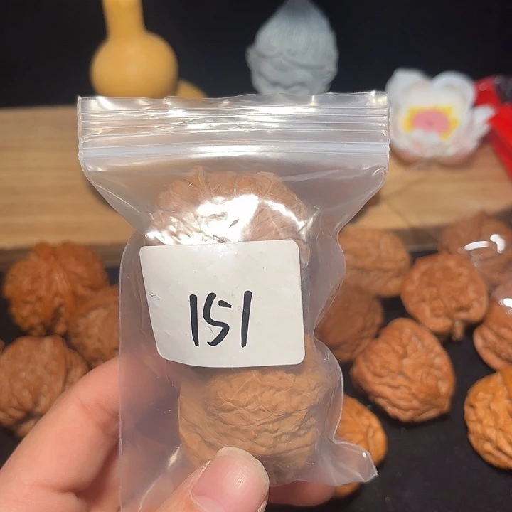 日***里文玩核桃把件47 尺  南瓜墩 151