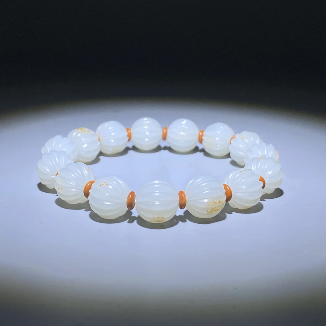 民-古玉棱珠手串