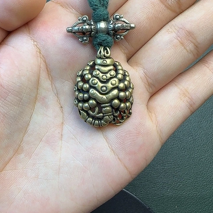 铜铁合金类藏传工艺品九宫八卦