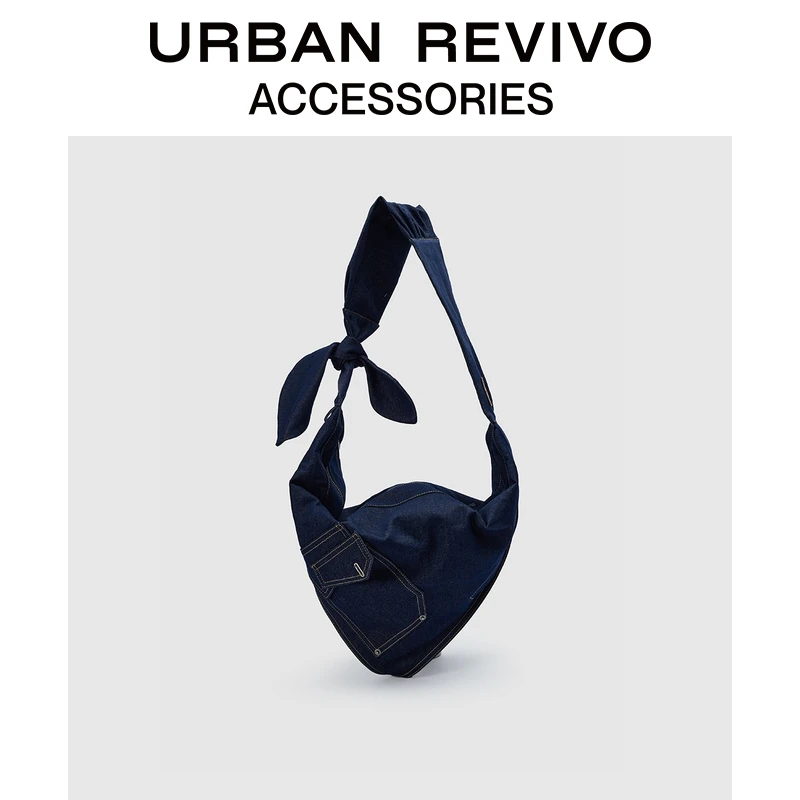 【七夕主题款】URBAN REVIVO2026春季新款女牛仔斜挎包UAYB50130