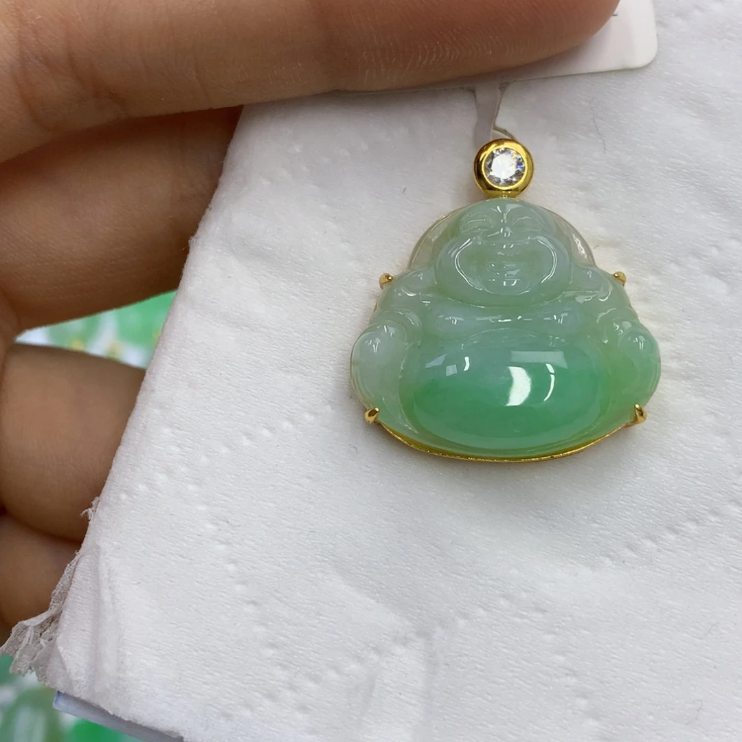 翡翠银S925镶嵌颈饰翡翠