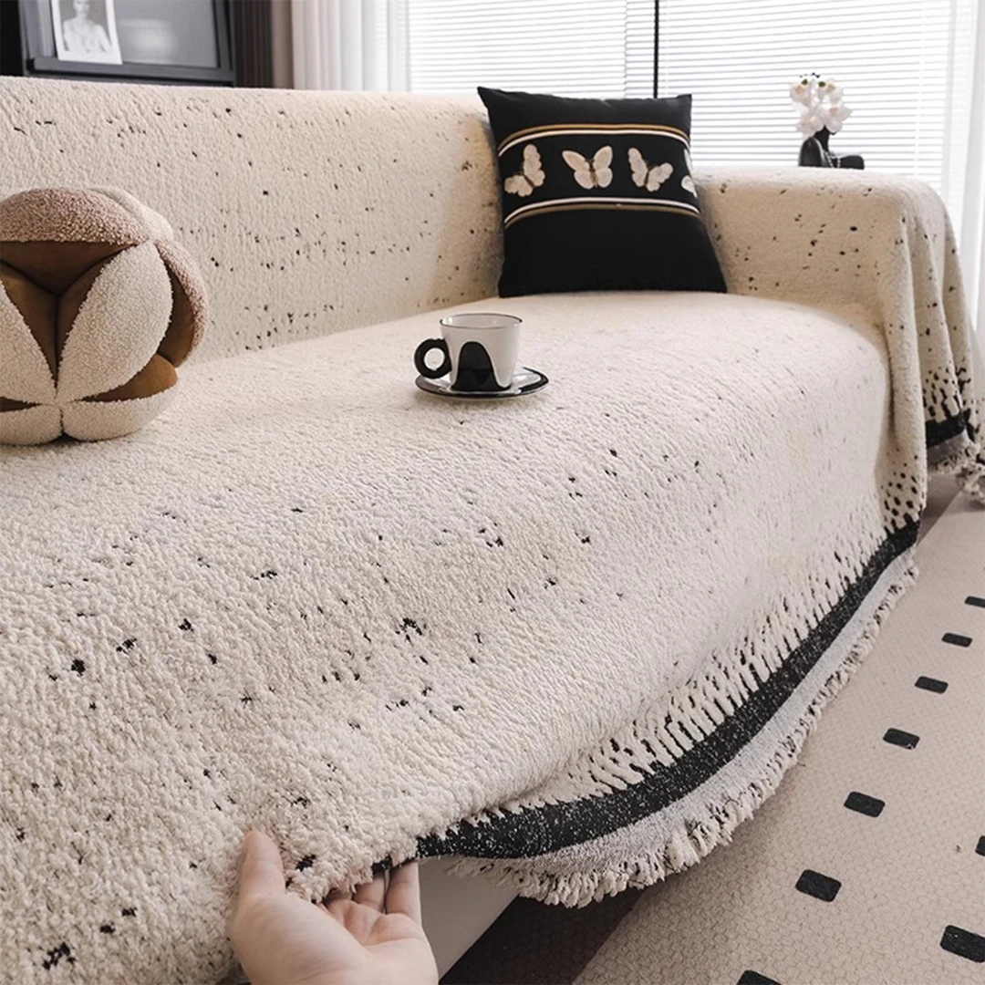 2025新款沙发盖布秋冬季毛绒沙发巾一整张全盖防猫抓沙发套罩坐垫